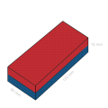 Magnet neodim bloc 120 x 50 x 15 mm - dimensiuni