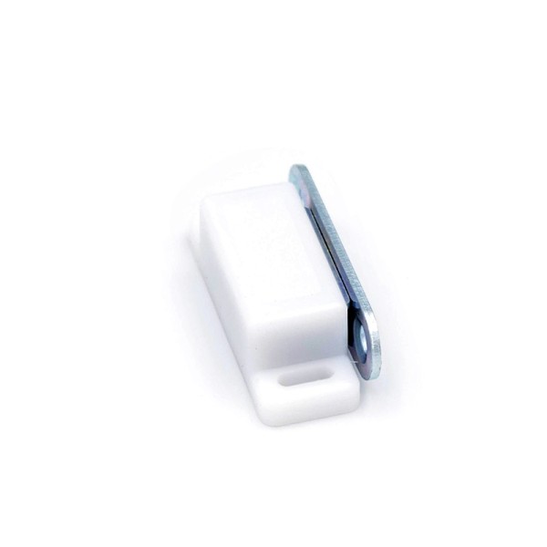 Închizător magnetic din plastic pt. uși de mobilier 45,5 x 15 x 14 lateral
