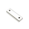 Magnet neodim bloc 40 x 13,5 x 5 mm, în carcasă, cu 2 găuri D 3,3 și șanfren D 6,5 2