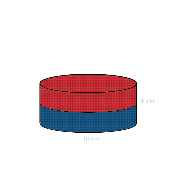 Magnet neodim disc 10 x 05 mm C