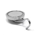 Magnet neodim oală D 42 mm cu cârlig / cuier rotativ - verso