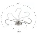 Magnet neodim oală D 42 mm cu cârlig / cuier rotativ cu 2 grade de libertare 180 / 360 - rotire cârlig