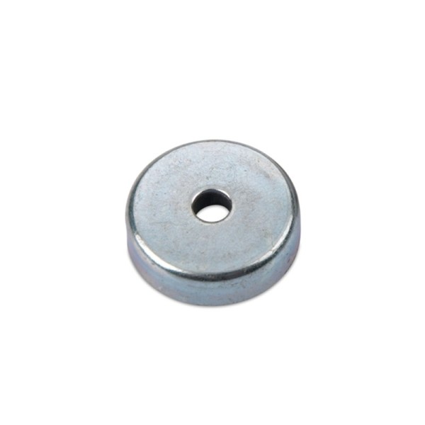 Magnet ferită oală D 25 mm - gaură cu șanfren