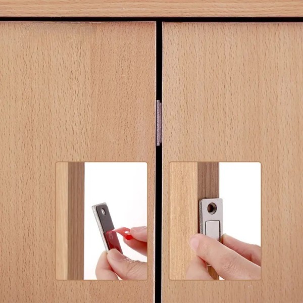 Închizător magnetic ultra subțire din neodim pt. uși de mobilier 41 x 17 x 2,3 - utilizare