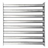 Grilă magnetică pătrată 400 x 400 x 25 mm cu 8 tuburi