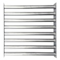 Grilă magnetică pătrată 400 x 400 x 25 mm cu 8 tuburi