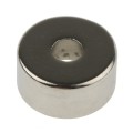 Magnet neodim inel 22 x 6,5 x 10 mm cu șanfren N52 - verso