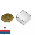 Magnet neodim bloc 20 x 20 x 10 mm cu magnetizare