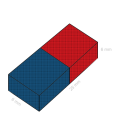 Magnet neodim bloc 25 x 06 x 06 mm C
