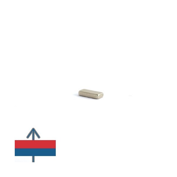 Magnet neodim bloc 5 x 2 x 1 mm 5