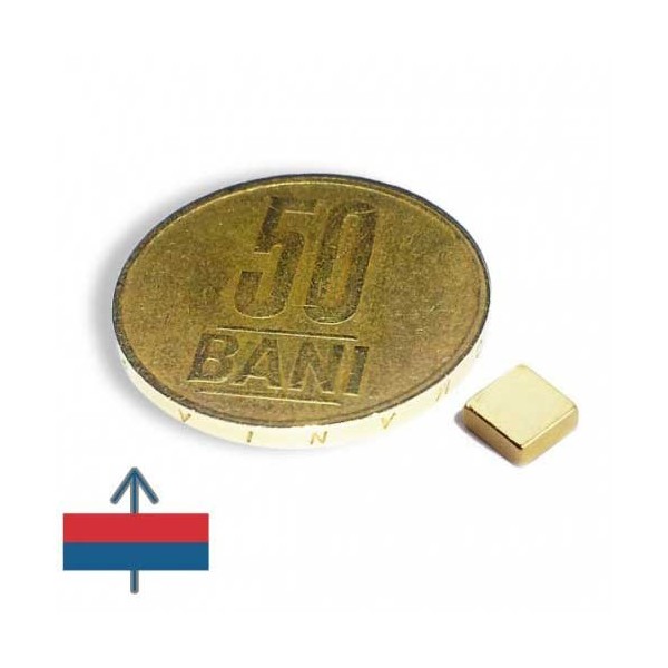 Magnet neodim bloc 05 x 05 x 02 mm Aurit