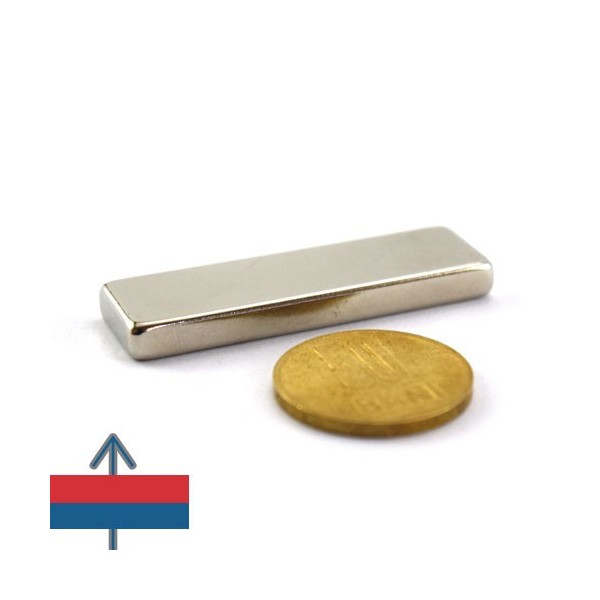 Magnet neodim bloc 50 x 15 x 05 mm 2