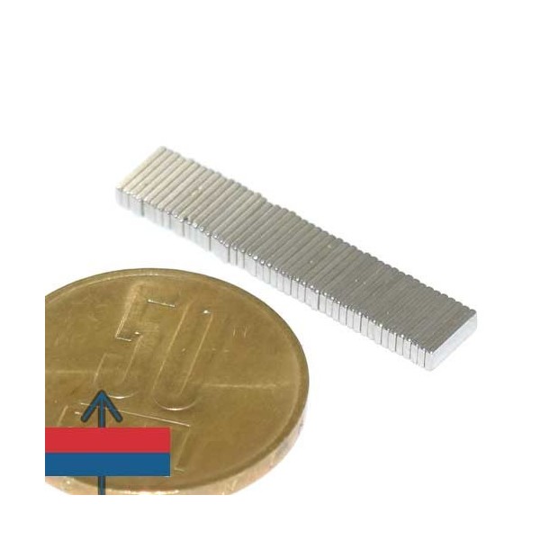 Magnet neodim bloc 06 x 02 x 01 mm 3