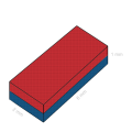 Magnet neodim bloc 06 x 02 x 01 mm C