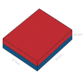 Magnet neodim bloc 70 x 70 x 30 mm C