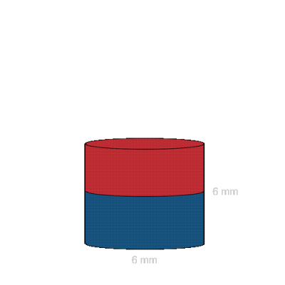 Magnet neodim cilindru 06 x 06 mm 3