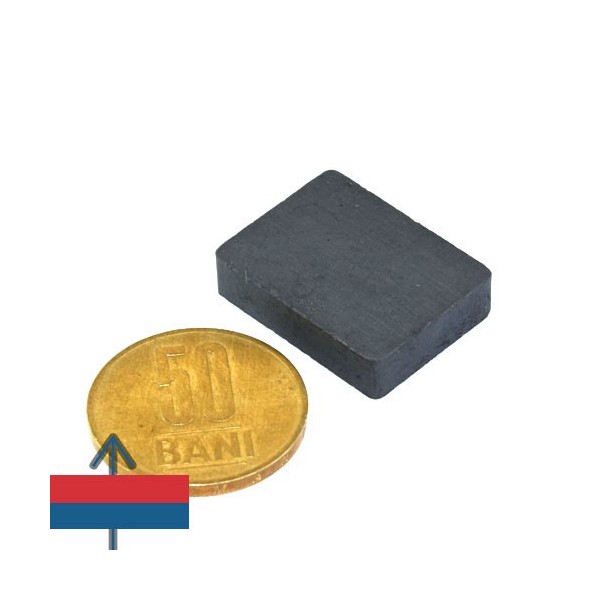 Magnet ferita bloc 25 x 19 x 06 mm 1